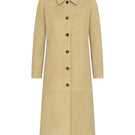 ZUT Antar coat in butter yellow, stylish winter coat with a tailored fit and classic design, perfect for cold weather.