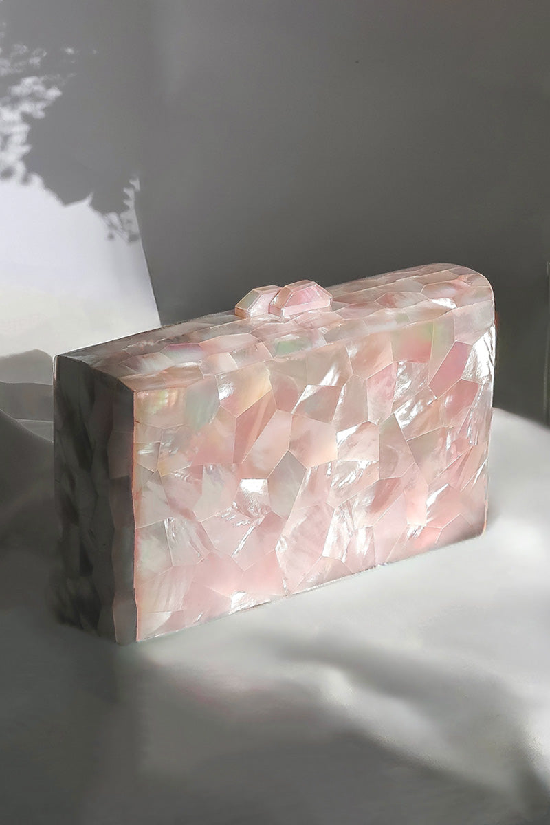 APHRODITE CLUTCH IN PINK MOTHER OF PEARL - CULT MIA
