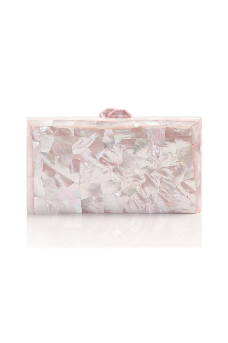 APHRODITE CLUTCH IN PINK MOTHER OF PEARL - CULT MIA