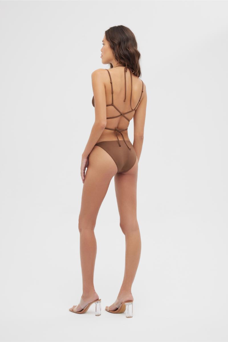 APRICATE BIKINI SET IN BROWN - CULT MIA
