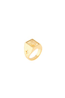 Maria Frering Arena Golden Pinky Ring featuring a sleek gold band designed for pinky finger wear.