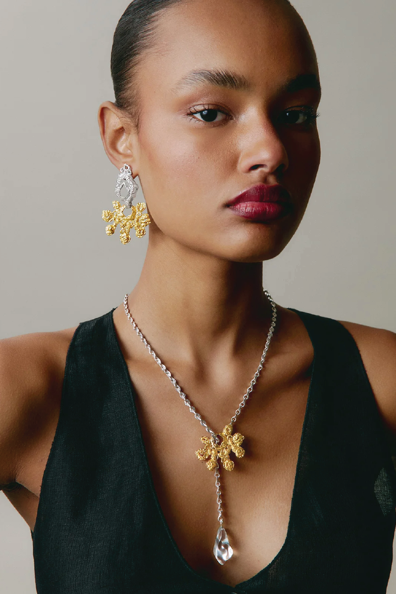 ARROYO SILVER AND GOLD NECKLACE - CULT MIA