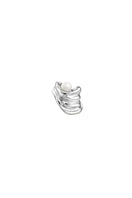 Silver Gravity earcuff earrings by Jude Benhalim featuring a sleek, modern design on a plain background.