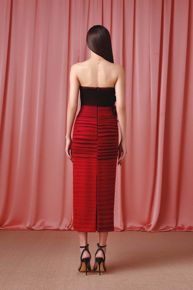 eclipse silk midi dress Eclipse Silk Midi Dress