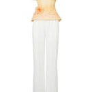 Do Long blush bloom co-ord set featuring a floral top and matching pants, stylish and vibrant for a trendy look.
