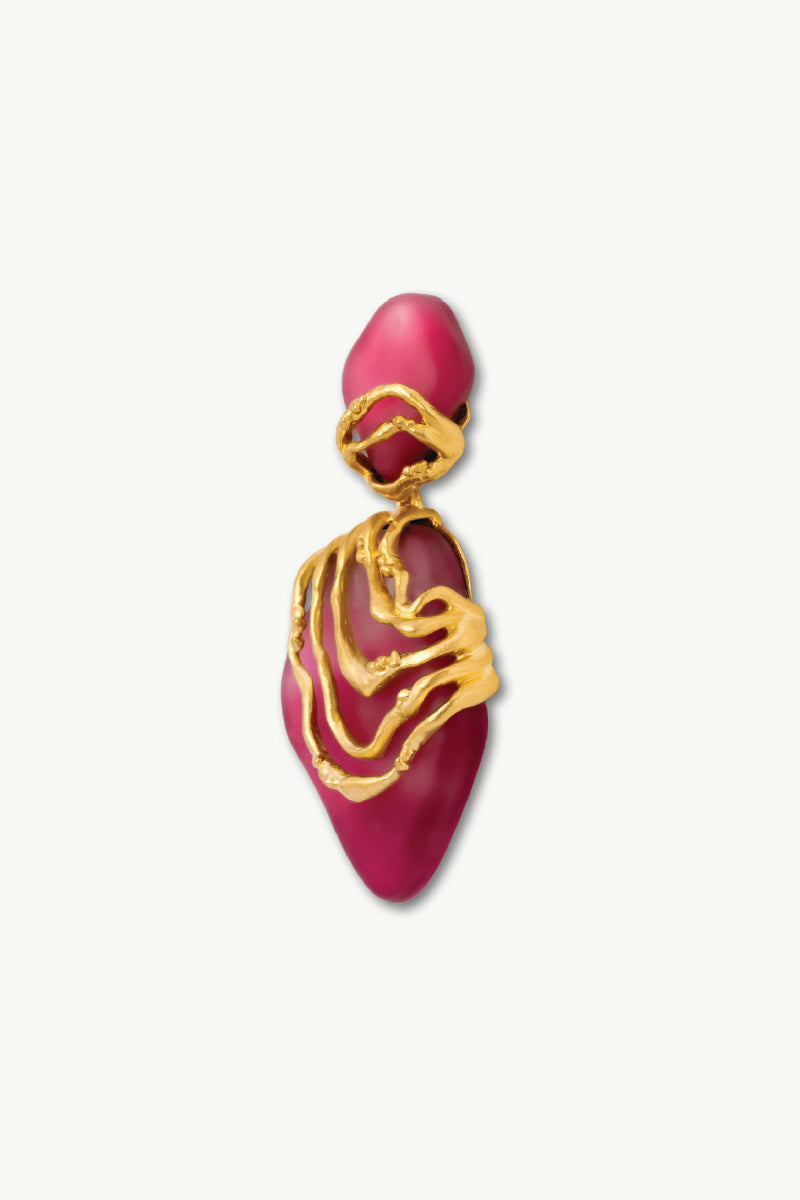 SERENITY PINK AND GOLD EARRINGS - CULT MIA