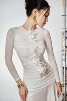 Do Long CULT MIA X DO long sculpted Grace maxi dress featuring a fitted silhouette and elegant design.