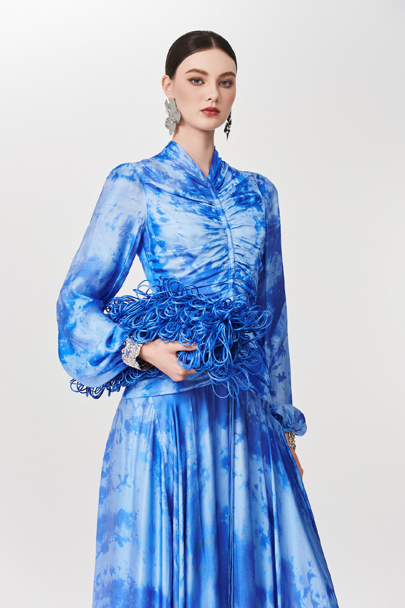 THE ALLURE OF WATER DRESS IN BLUE - CULT MIA