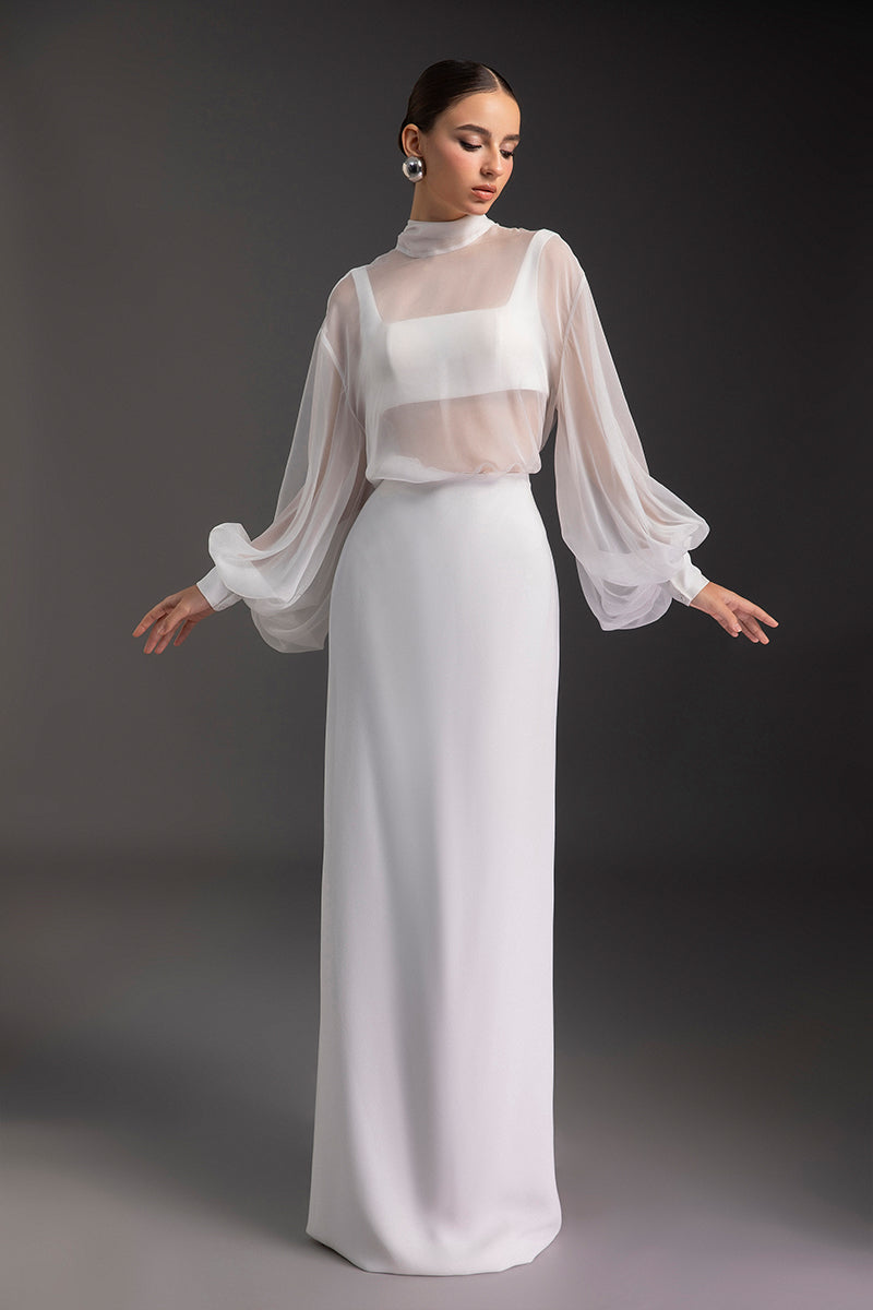 ETHEREAL ELEGANCE TOP AND SKIRT SET - CULT MIA