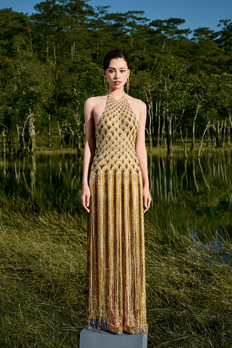 AURORA OVERALL BEADED MAXI DRESS | CULT MIA | Le Thanh Hoa AURORA OVERALL BEADED MAXI DRESS | CULT MIA | Le Thanh Hoa
