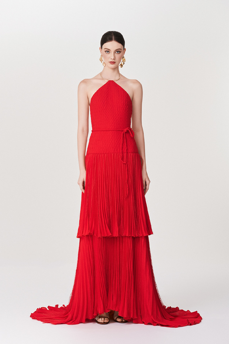 GRACEFUL SCARLET DRESS IN RED - CULT MIA