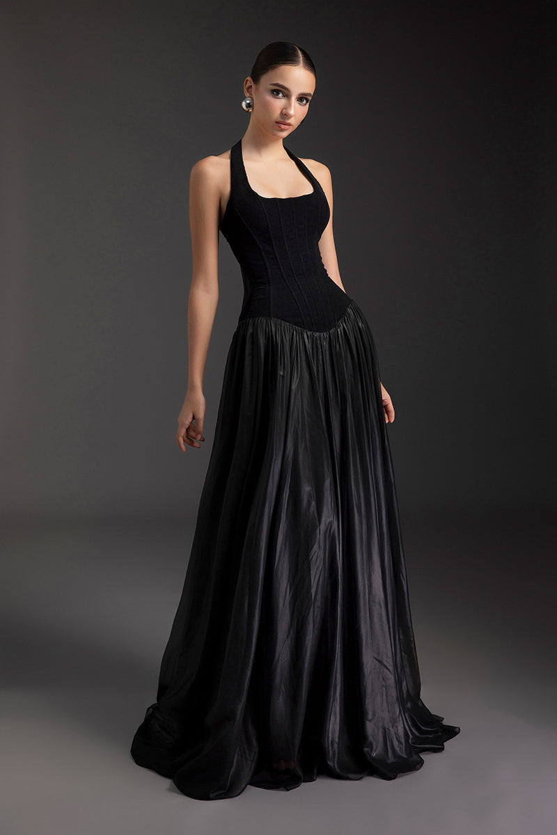 VELVET ECLIPSE GOWN - CULT MIA
