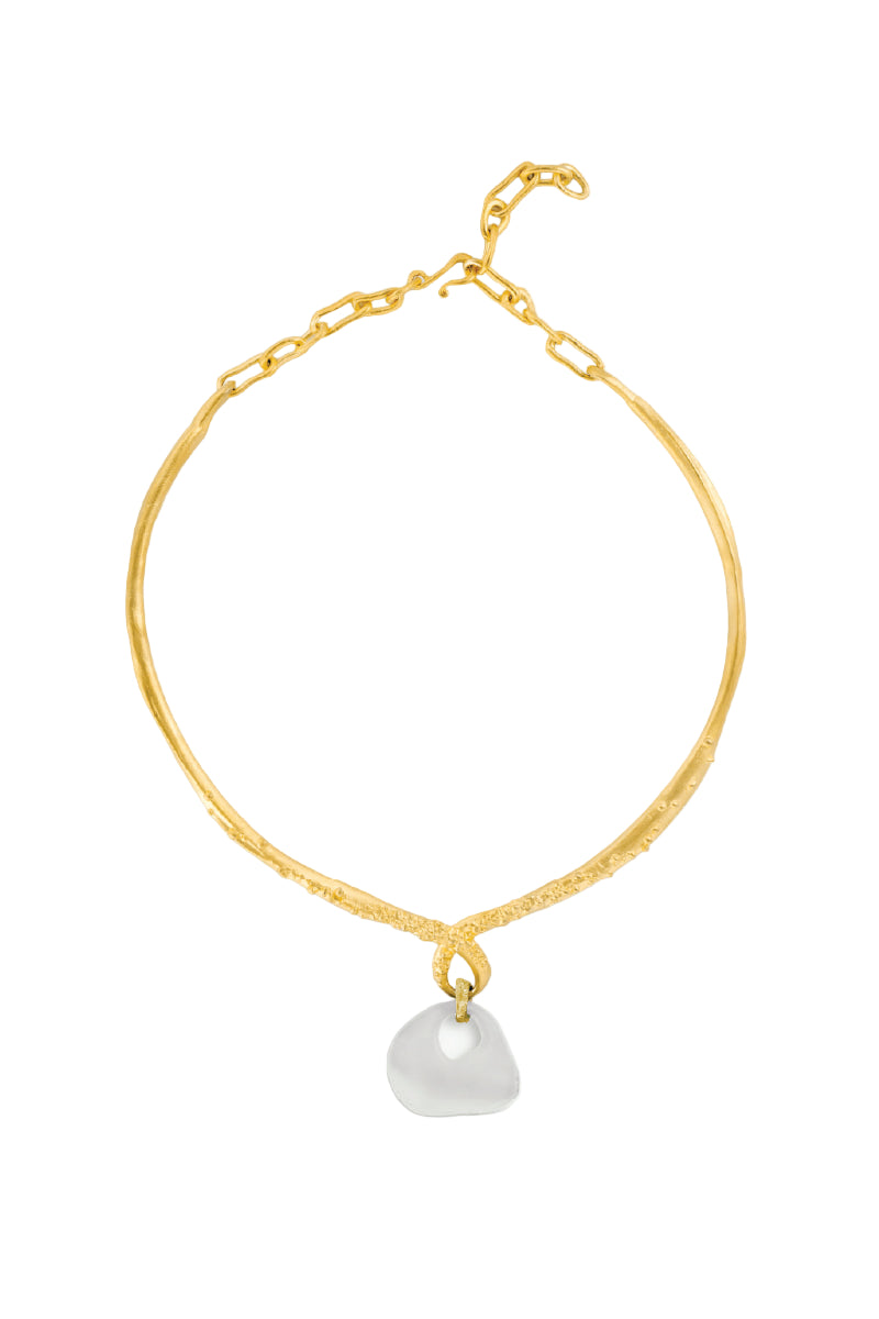 EMBER WHITE AND GOLD NECKLACE - CULT MIA