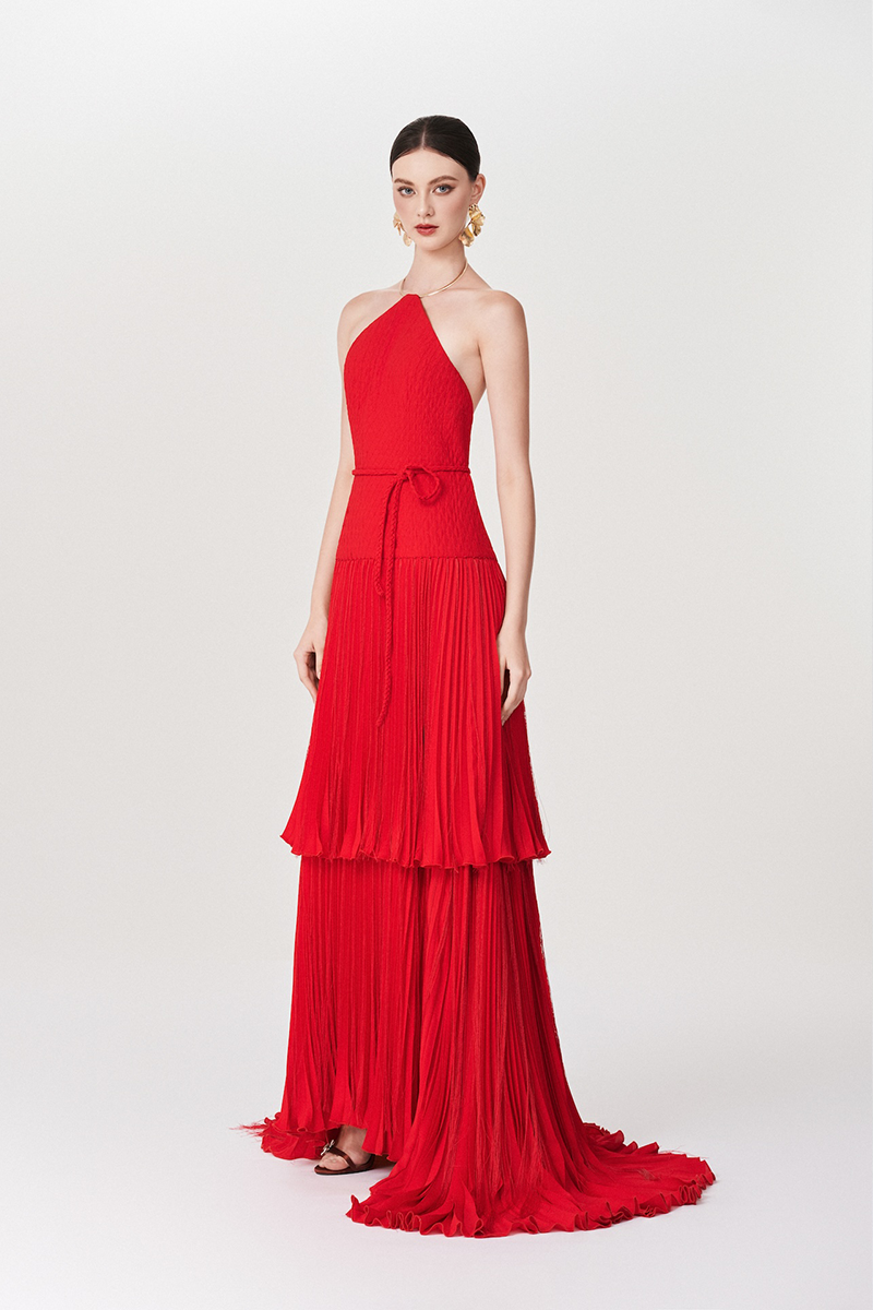 GRACEFUL SCARLET DRESS IN RED - CULT MIA