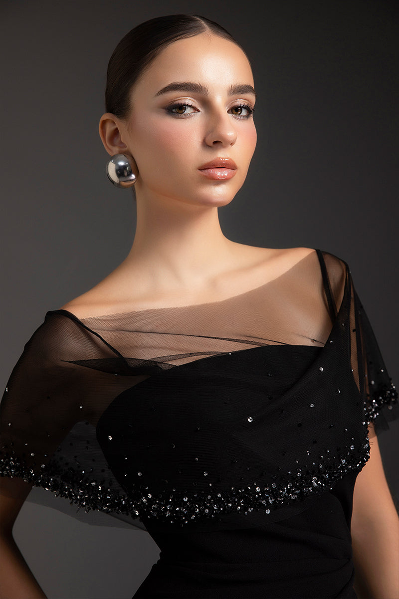 black dahlia dress Velvi - Dahlia Gown - Black - Tulle & Lace Dress