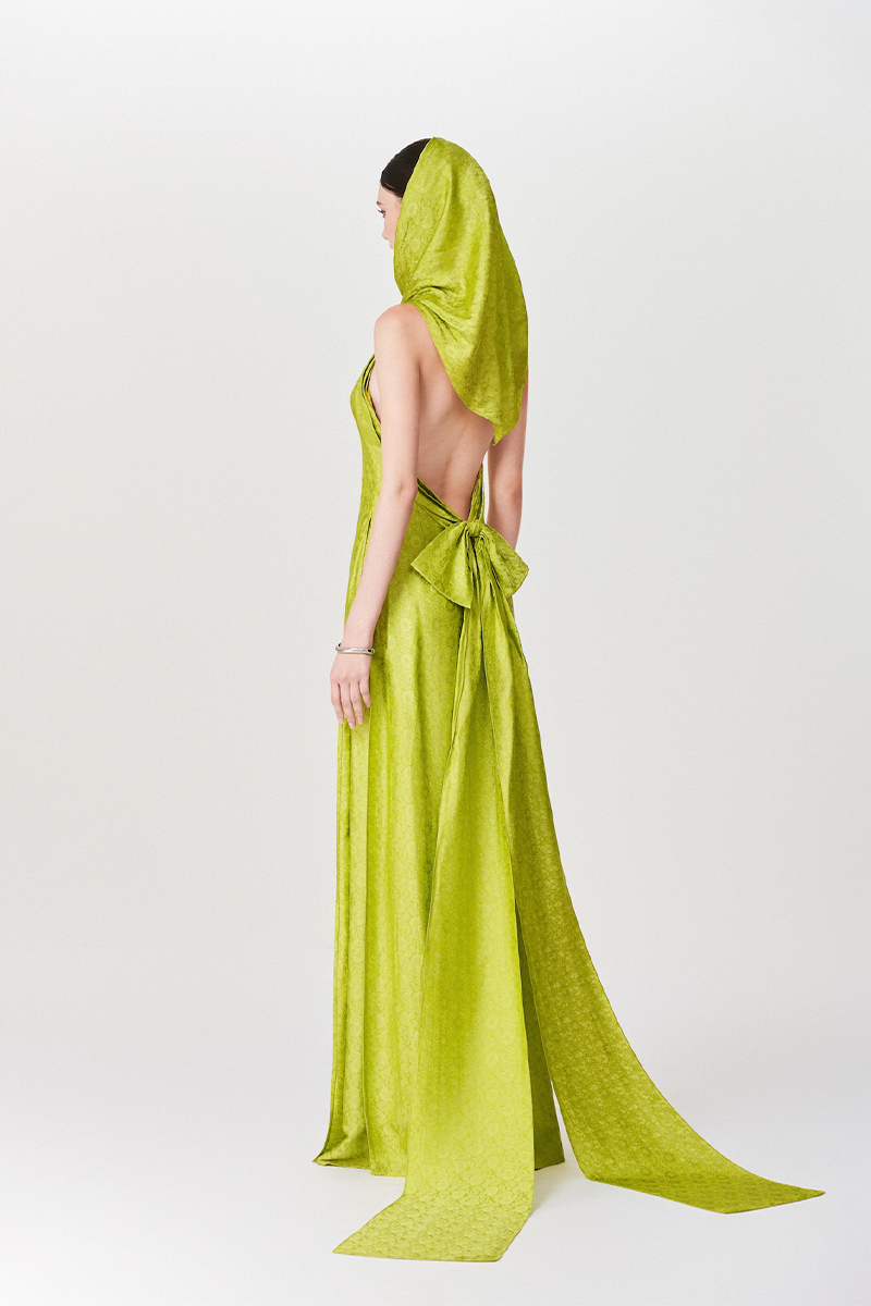 EMERALD ELEGANCE AO DAI SET IN GREEN - CULT MIA