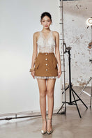 Soft Edge Co-Ord set from Do Long featuring a stylish matching top and pants in comfortable fabric.