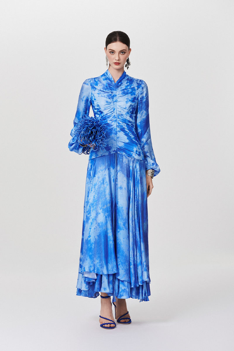THE ALLURE OF WATER DRESS IN BLUE - CULT MIA