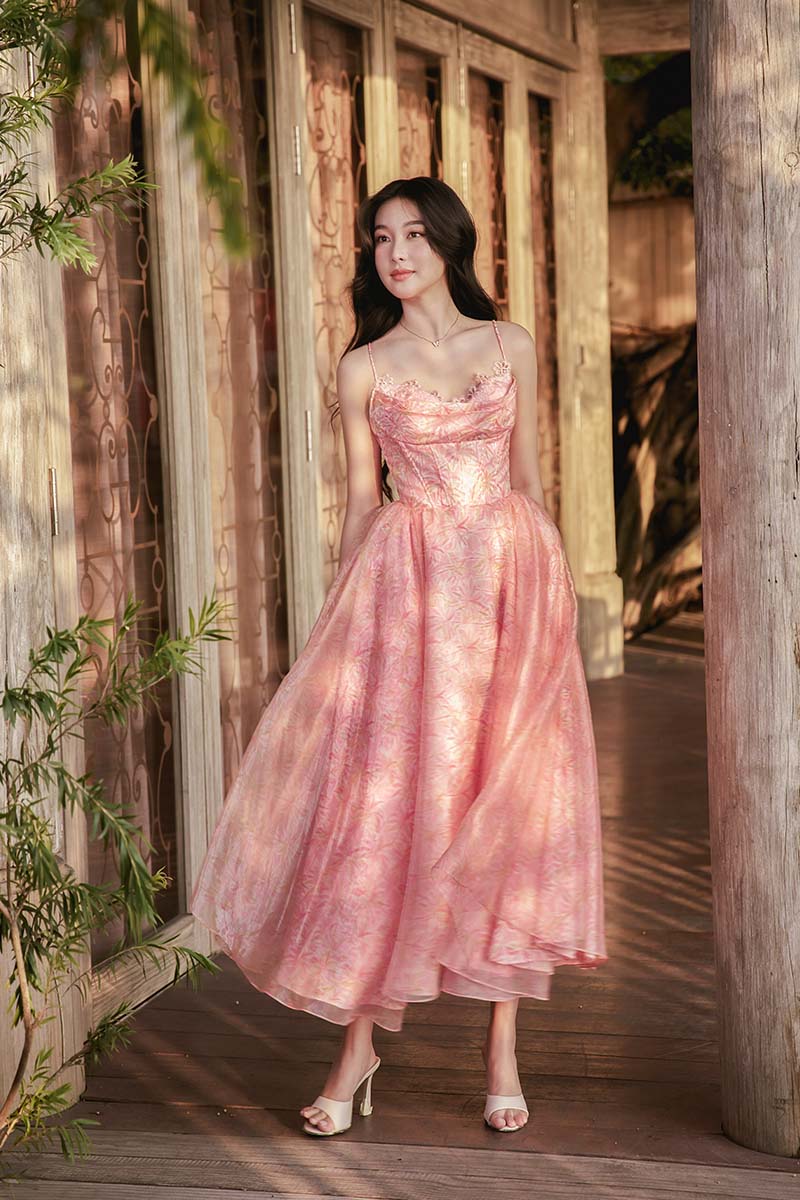 ROBE MIDI BLUSH PARADISE