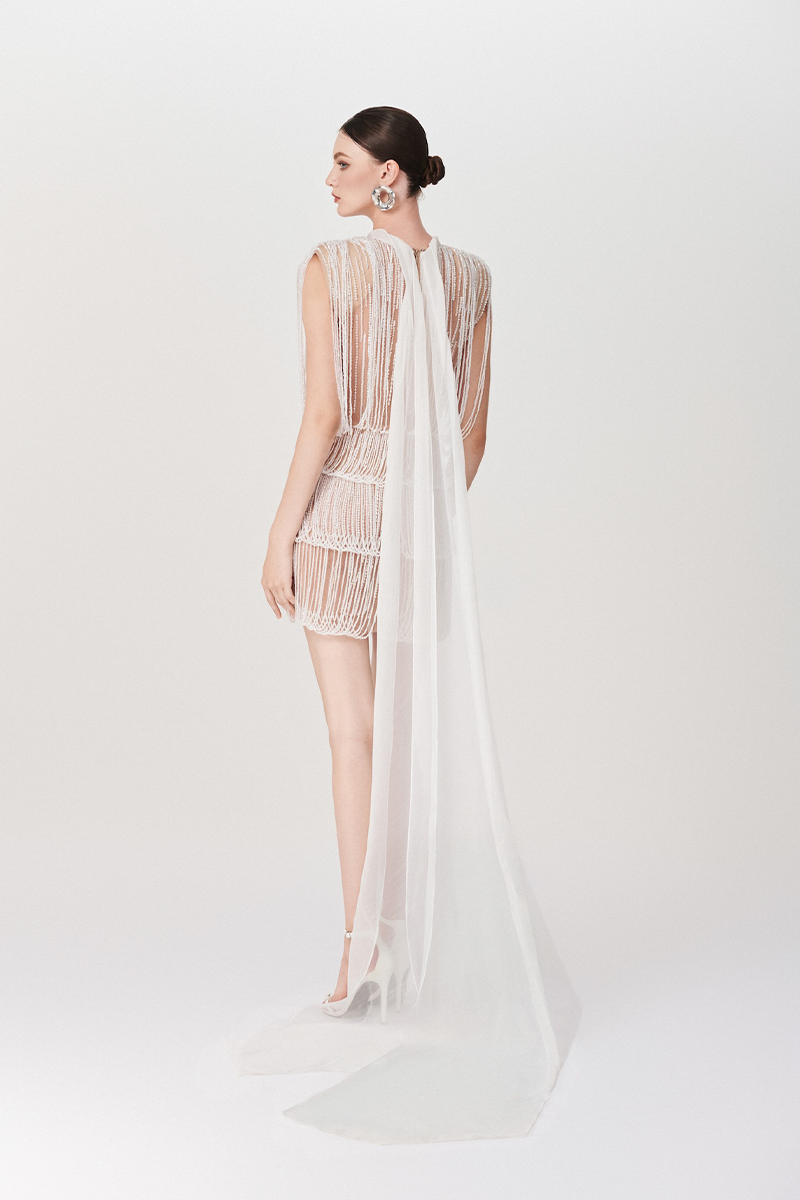 IVORY GRACE DRESS IN WHITE - CULT MIA
