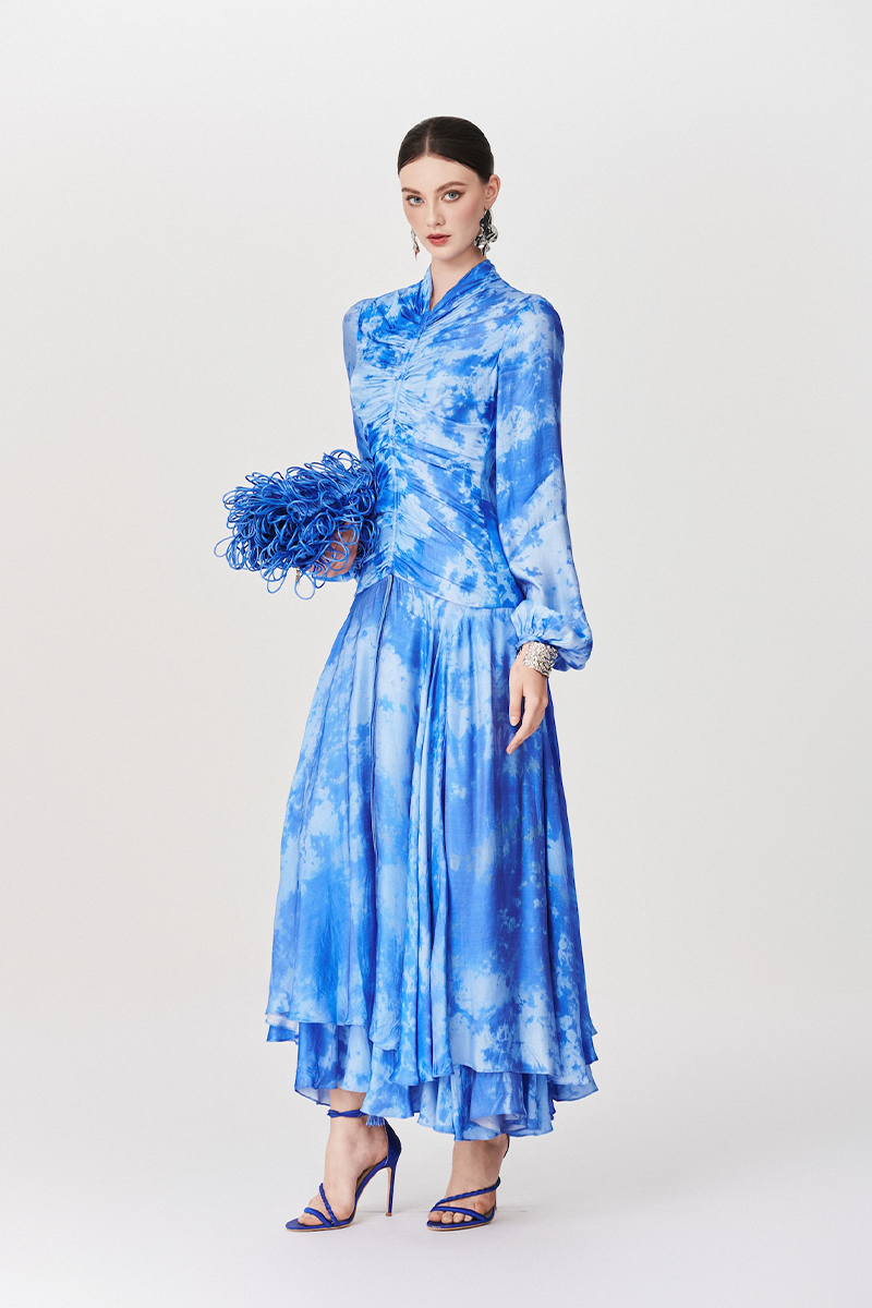 THE ALLURE OF WATER DRESS IN BLUE - CULT MIA