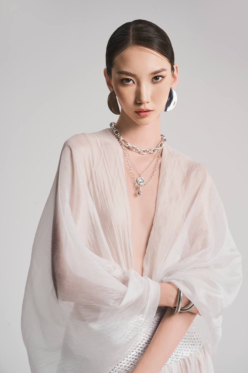 CLOUDY ELEGANT GOWN IN WHITE - CULT MIA