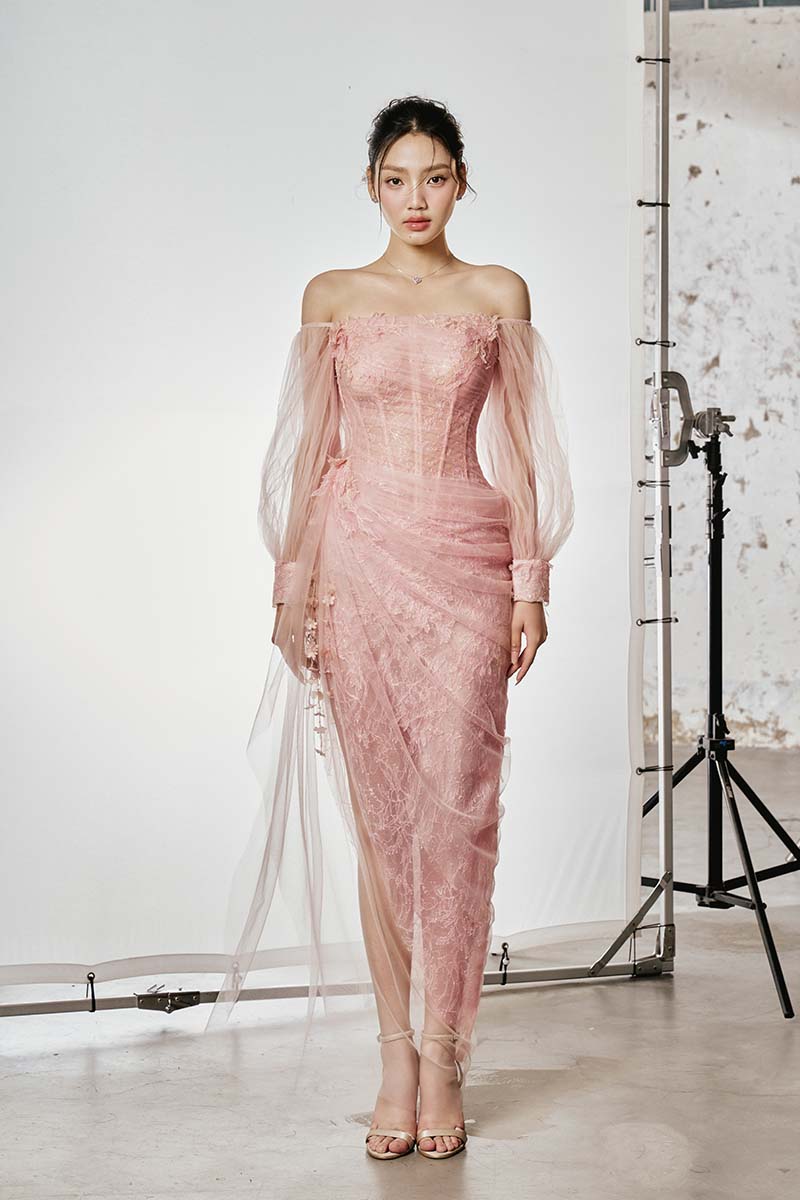CULT MIA X DO ROBE MIDI LONGUE VOILE DE L'AUBE