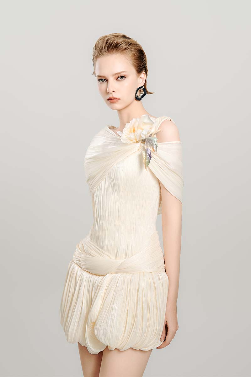FALLING PETALS MINI DRESS - CULT MIA
