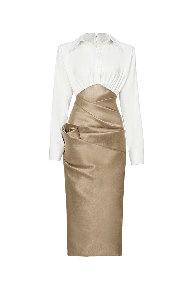 ROBE MIDI ROSE HAZE