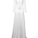 Do Long CULT MIA X DO Long sculpted grace maxi dress in elegant fabric, featuring a fitted silhouette and floor-length design.