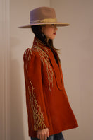 Nadya Shah Artemis jacket shown from a side angle, featuring a stylish design and tailored fit in a modern jacket style.