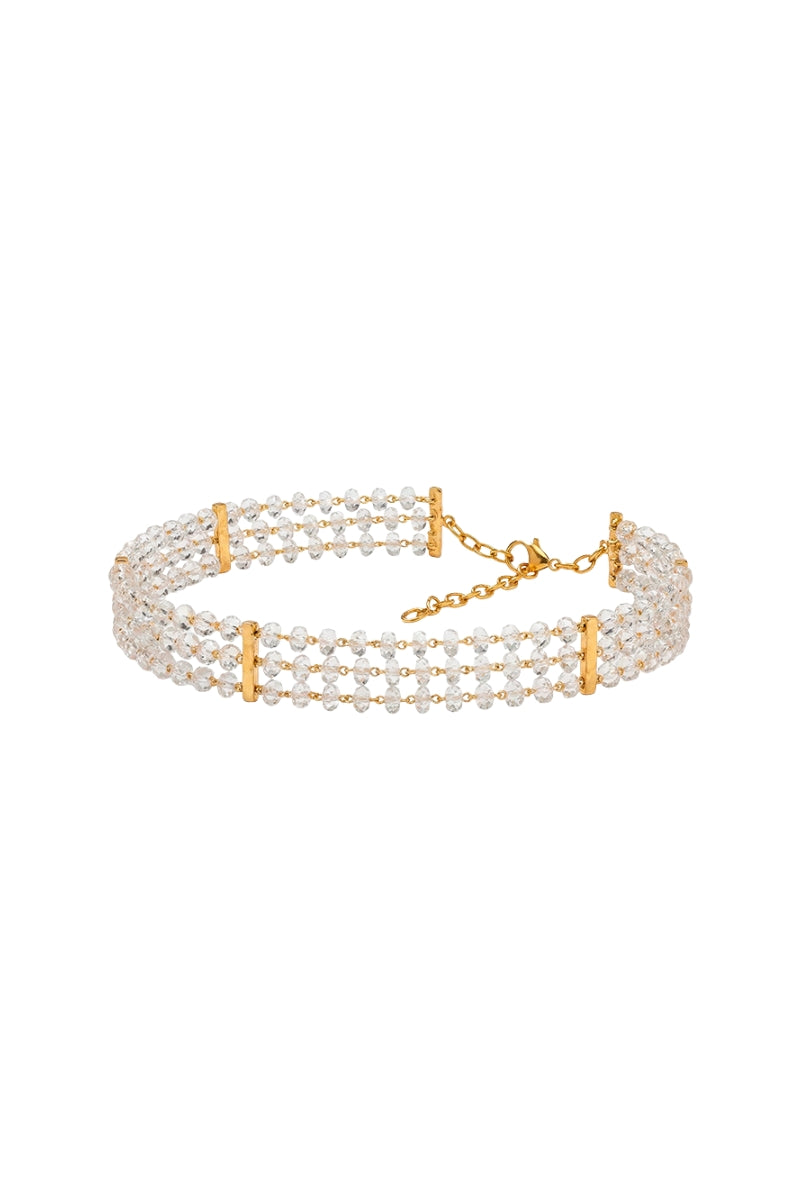 Gold Aurora Choker necklace by LAVANI JEWELS featuring intricate design and elegant style.