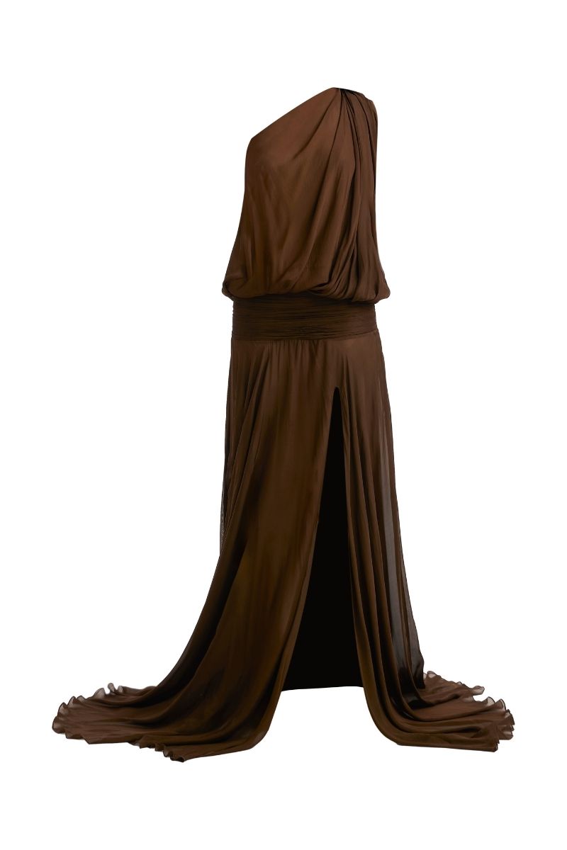 AVA CHOCOLATE BROWN MAXI DRESS - CULT MIA