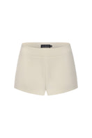 Nana Jacqueline Avalon shorts in champagne color, straight fit design, front view showing stylish casual summer shorts.