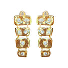 Jessica K B.O MINI Auris earrings featuring sleek, minimalist design with gold-tone finish and small hoop style.