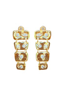 Jessica K B.O MINI Auris earrings featuring sleek, minimalist design with gold-tone finish and small hoop style.
