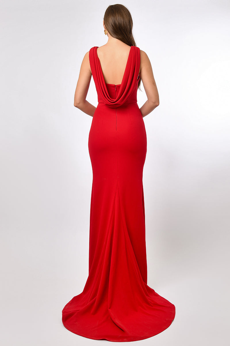 MARTHA COWL BACK GOWN - CULT MIA