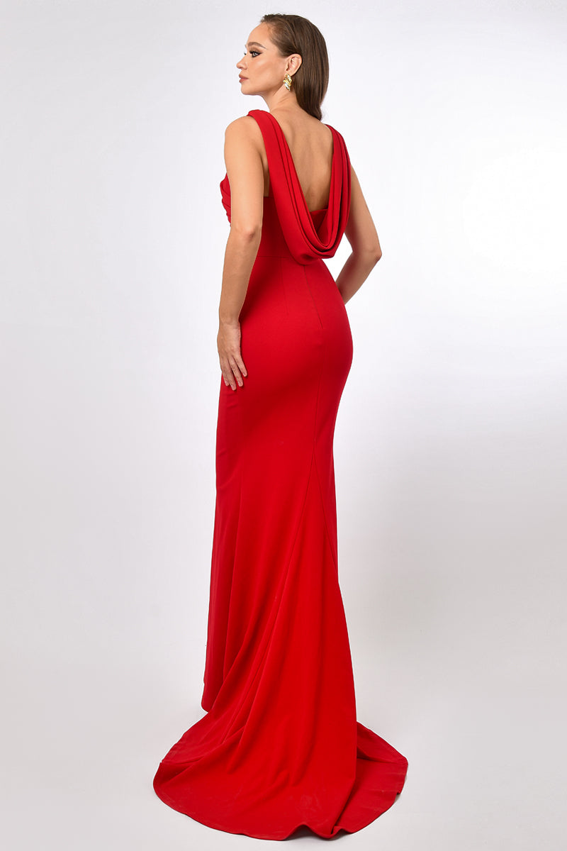 MARTHA COWL BACK GOWN - CULT MIA