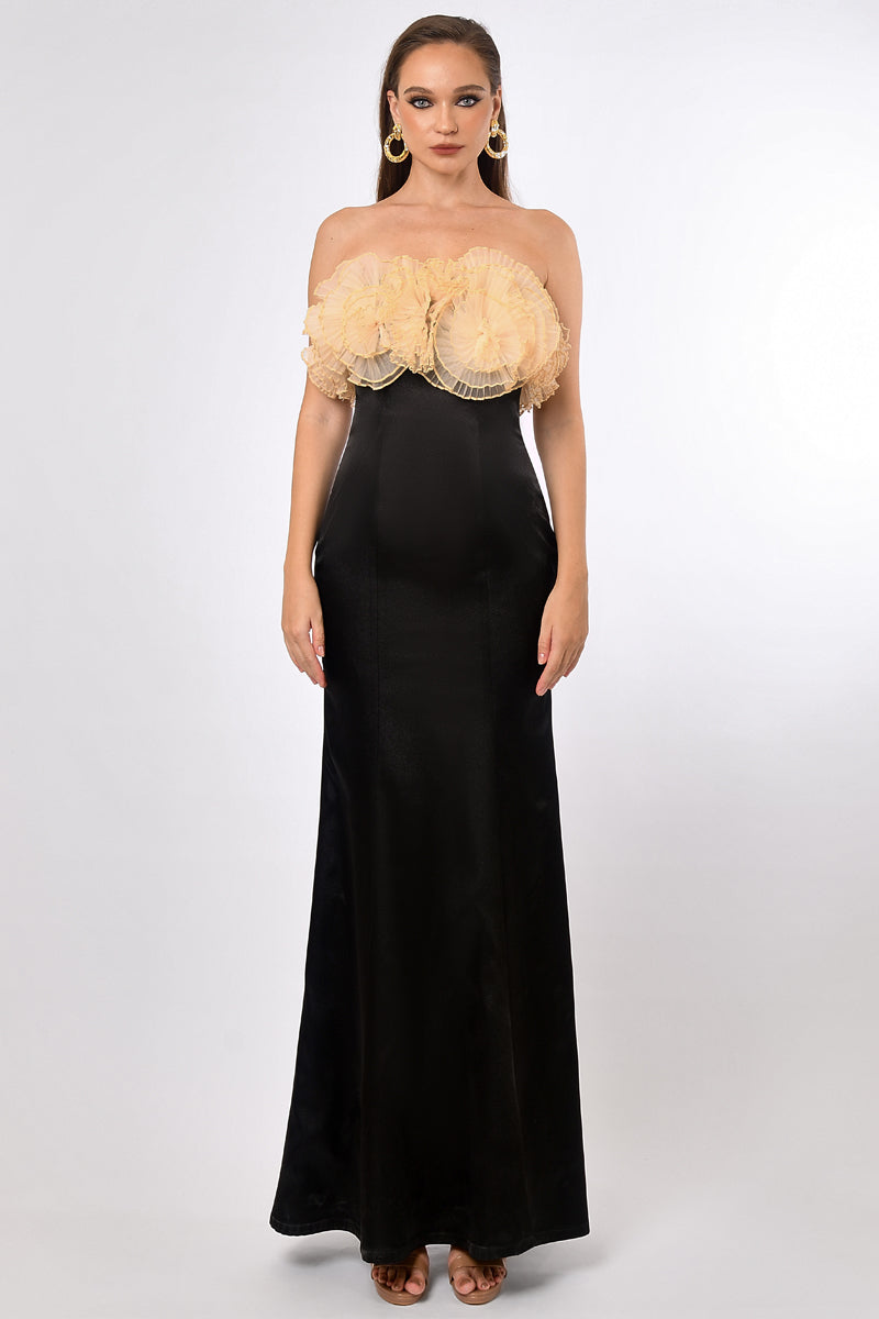 CARMILLA ROSETTE FISHTAIL GOWN - CULT MIA