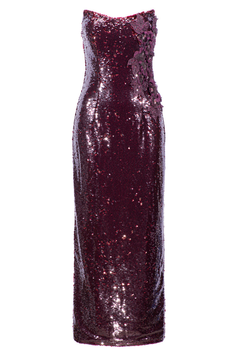 EDITH SCOOP STRAPLESS MIDAXI