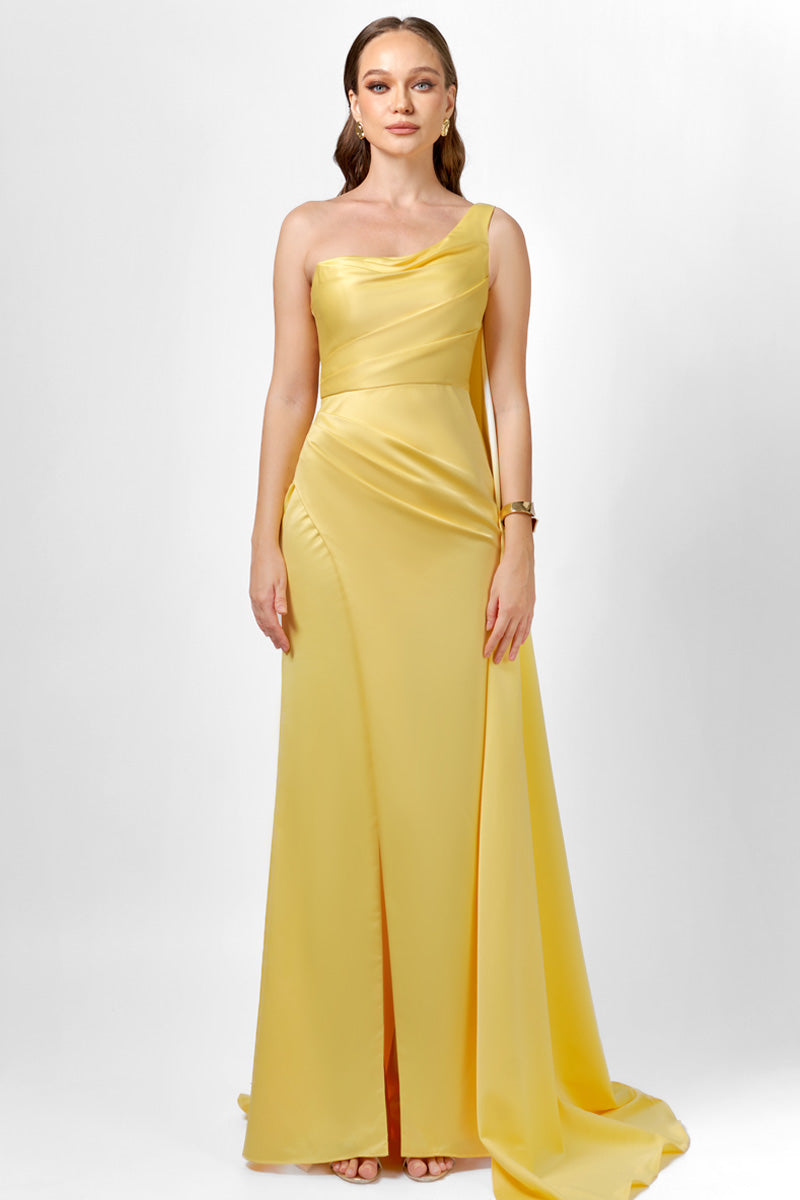 DAVINA ONE SHOULDER GOWN