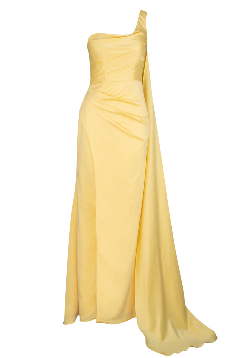 DAVINA ONE SHOULDER GOWN
