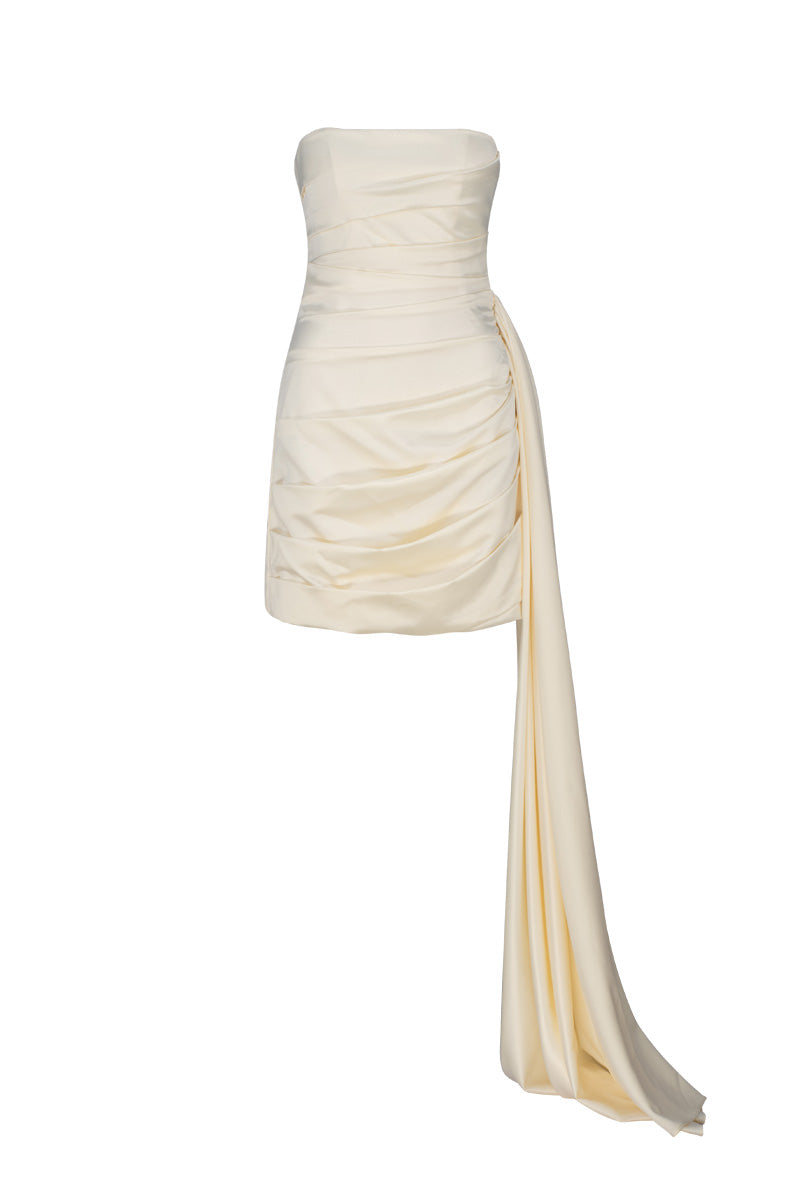 OAKLEE DRAPED MINI IN IVORY