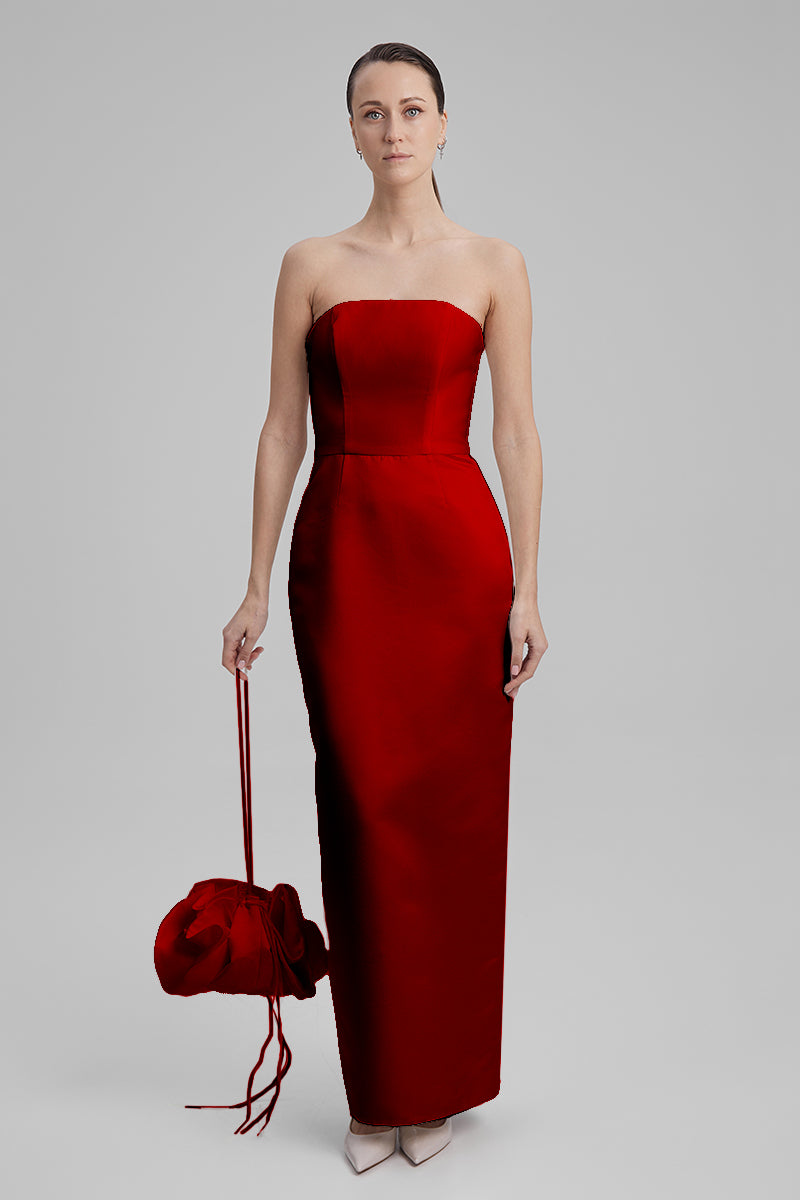 gigi red dress Gigi Hadid Red Deep V-Neckline Sexy Lace Evening Prom Dress Met Gala 2015 TCD6820
