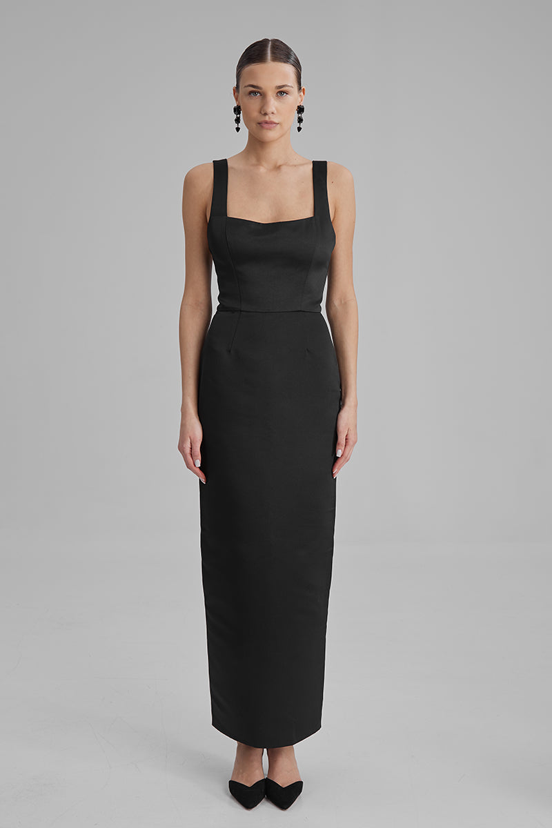 IDA BLACK MAXI DRESS - CULT MIA