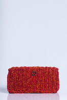 Catarina Mina Horizonte shoulder bag in vibrant grape orange color with stylish design and adjustable strap.