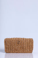 Gold Catarina Mina Horizonte shoulder bag with sleek design and adjustable strap, stylish accessory for everyday wear.