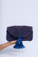 Catarina Mina Horizonte terrablue shoulder bag with sleek design and adjustable strap, crafted from durable material.