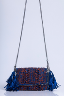 Catarina Mina Mira shoulder bag in terrablue with sleek design and adjustable strap, perfect for stylish everyday use.