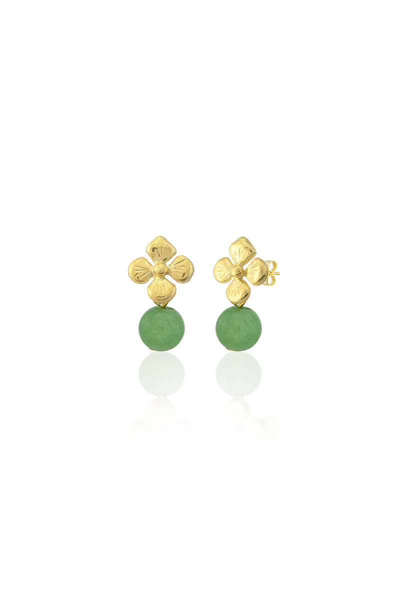 BAMBI EARRINGS IN ALGAE GREEN